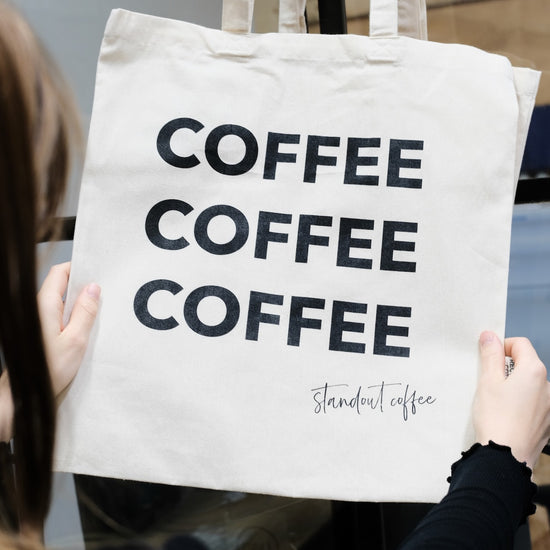 Standout Coffee Coffee Coffee Tote Bag